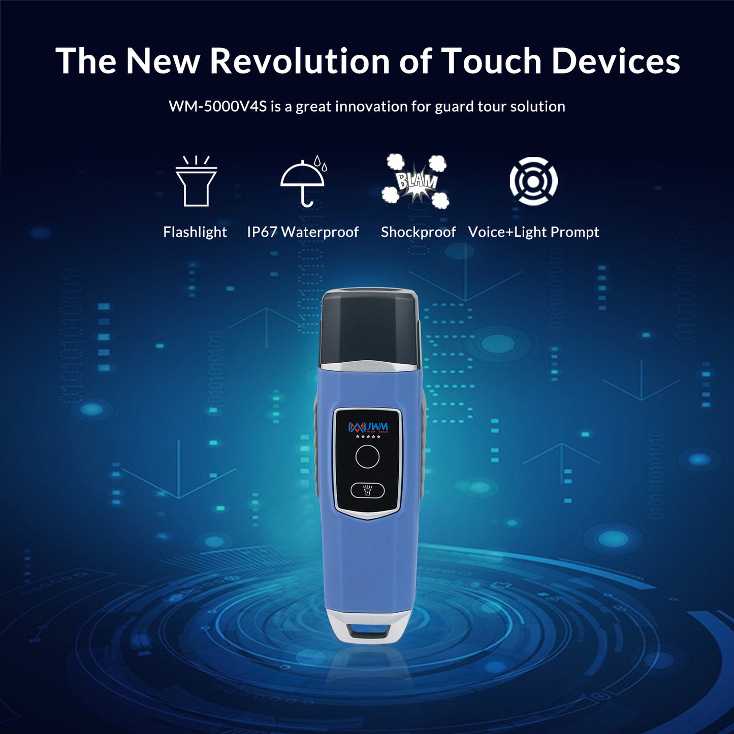 JWM Security Guard Tour Patrol System with Flashlight, Free Cloud Software