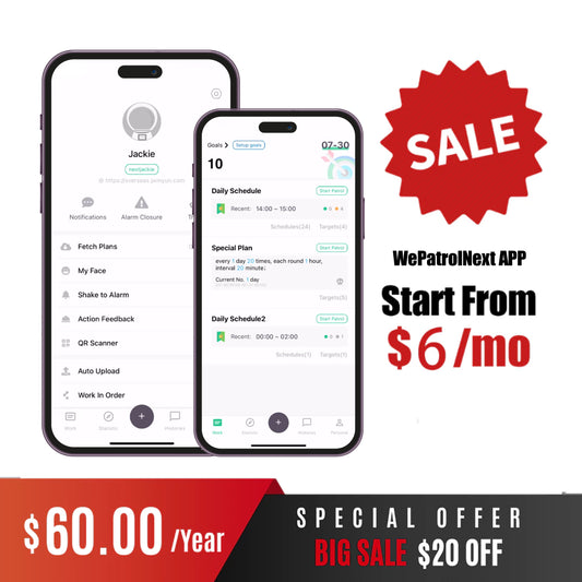 JWM WePatrolNext Security Guard Patrol APP, One User for One Year