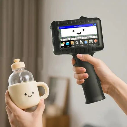 JWM Portable Handheld Inkjet Printer with 42ml Quick-Dry Ink Cartridge(12.7mm Height）