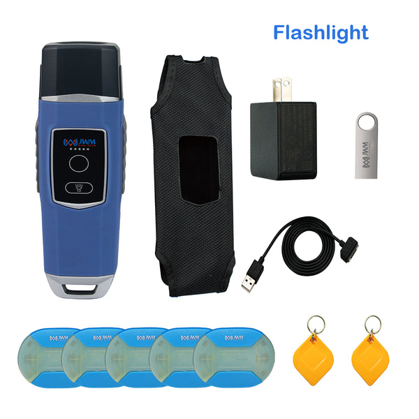 JWM Guard Tour Patrol System with Flashlight, IP67 RFID Security Patrol Equipment with Free Cloud Software, Professional Guard Monitoring Attendance System for Hotels, Industrial Park
