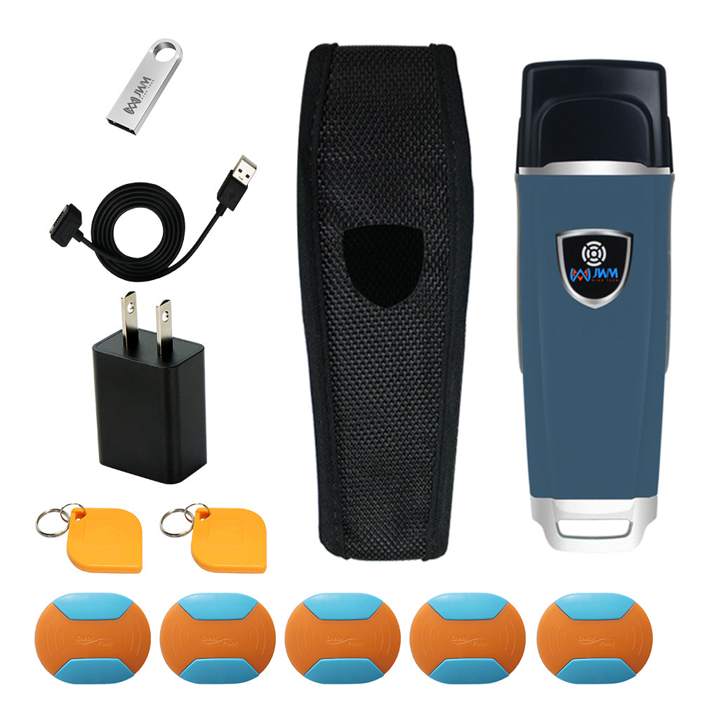 JWM Guard Tour Patrol System with RFID Tags, Security Guard Equipment for Hotels, Hospital, Free Cloud Software