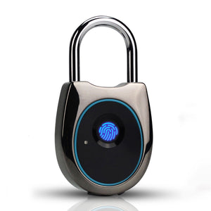 Fingerprint Padlock, Keyless Smart Biometric Fingerprint Door Lock for School Gym Locker, Metal Waterproof Ultra Light Thumbprint Lock, Anti-Theft, USB Rechargeable