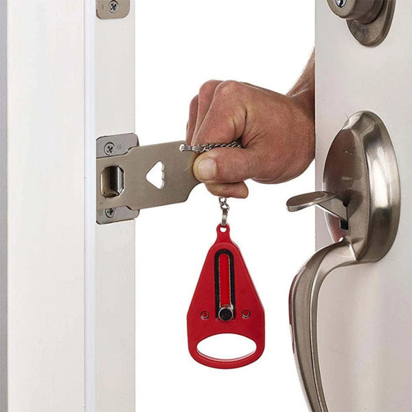 Portable Door Lock for Home, Travel Hotel, Apartment, for Additional Safety and Privacy