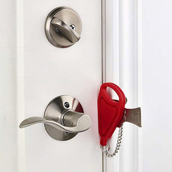 Portable Door Lock for Home, Travel Hotel, Apartment, for Additional Safety and Privacy